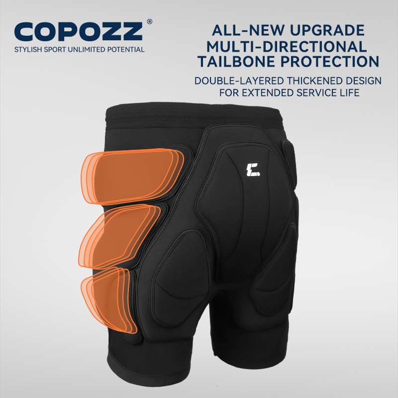 Motorcycle Gear Protection - COPOZZ Upgraded Ski Knee Pads Motorcycle