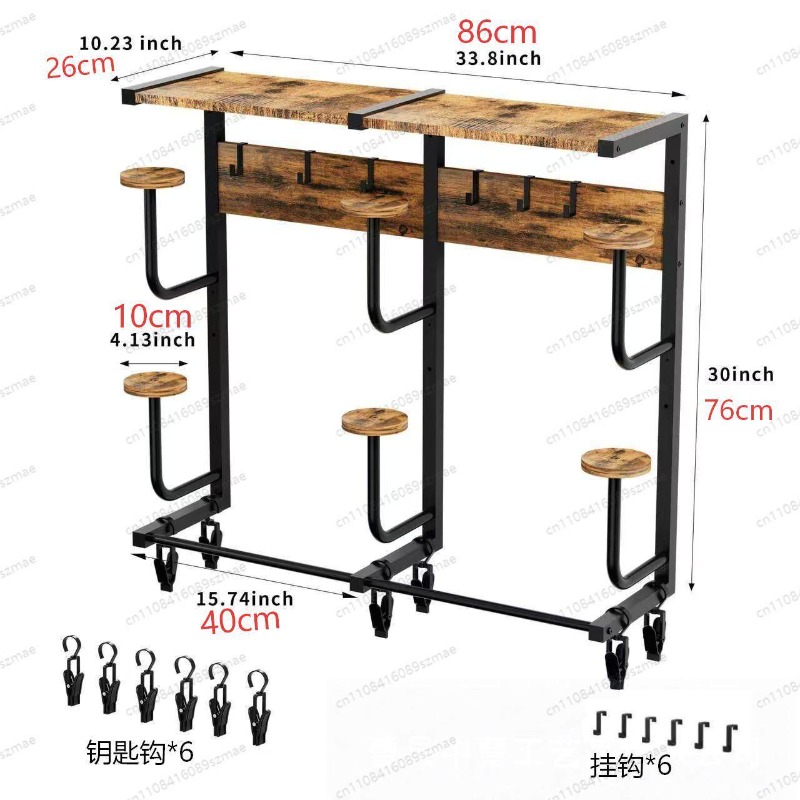 Wall-mounted helmet rack, mult - Motorcycle Gear Garage Storage review and price