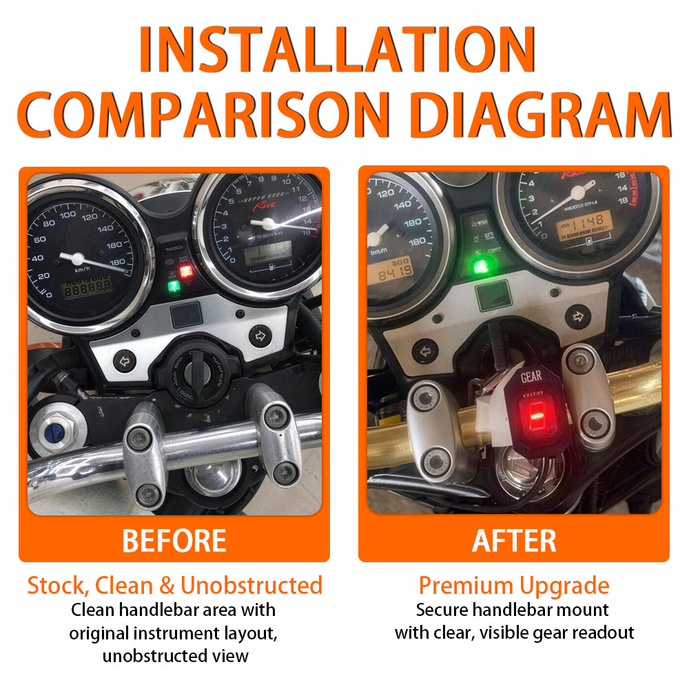 Fit For Universal Motorcycle A - Motorcycle Gear Display review and price