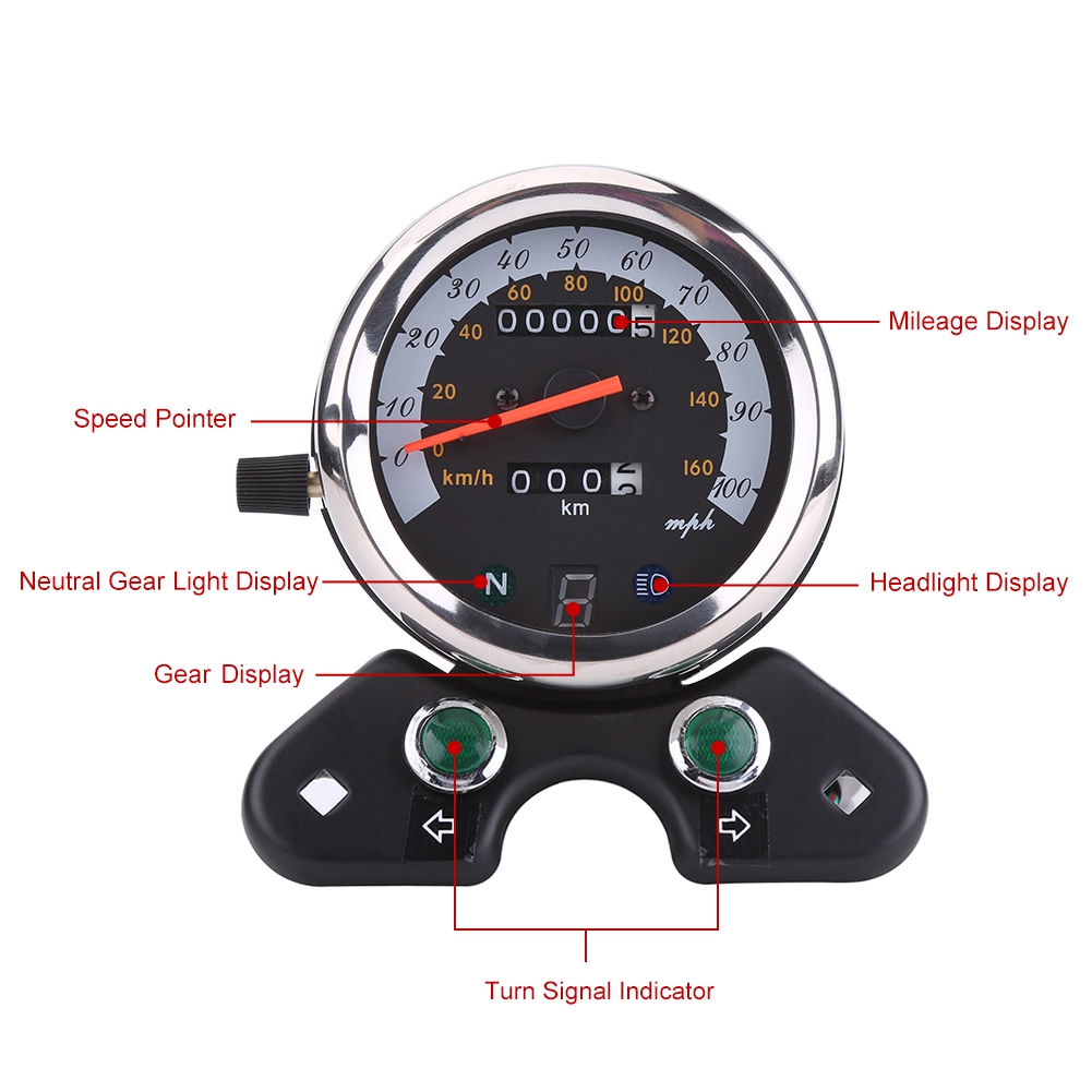 Universal Motorcycle Dual Odom - Motorcycle Gear Display review and price