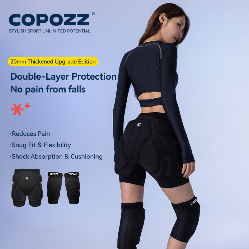 COPOZZ Upgraded Ski Knee Pads  - Motorcycle Gear Protection review and price