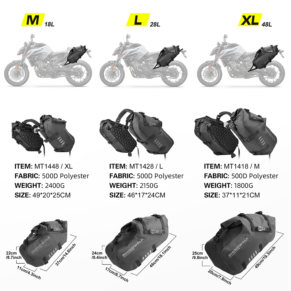 Rhinowalk 2 Pcs Motorcycle Sid - Motorcycle Gear Warehouse review and price